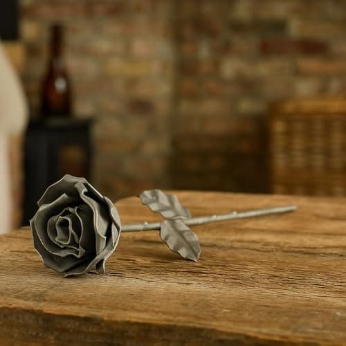 Thumbnail 6 de Forging Art Bcn Rosa Eterna de hierro forjado a mano (Gris) – regalo para Día de la Madre y aniversarios