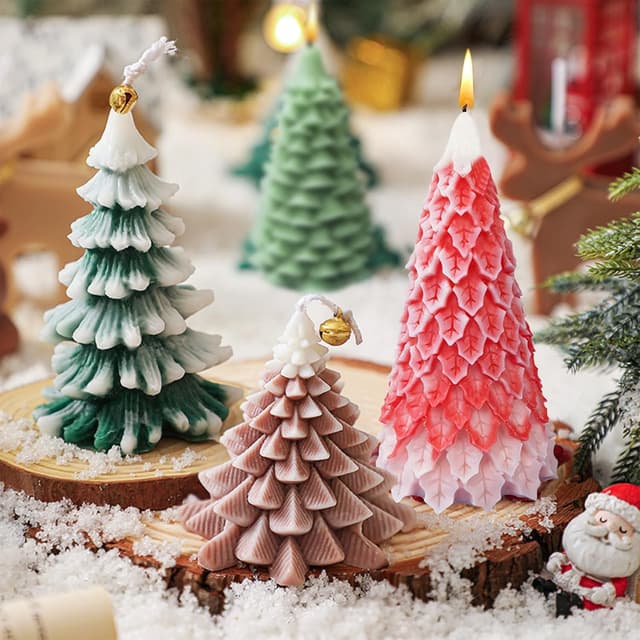 Thumbnail 5 de Moule à bougie Noël 4 pièces 🎄