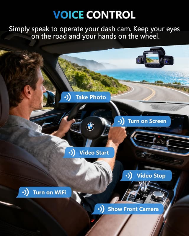 Thumbnail 6 de V8PLUS Dash Cam 4K 4-Channel Car Camera