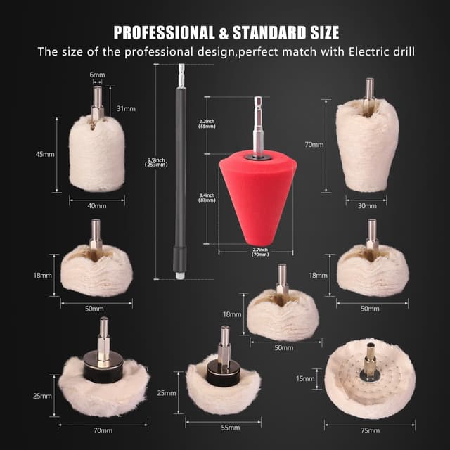 Thumbnail 1 de SPTA Disco lucidante per trapano 8 pezzi 🛠