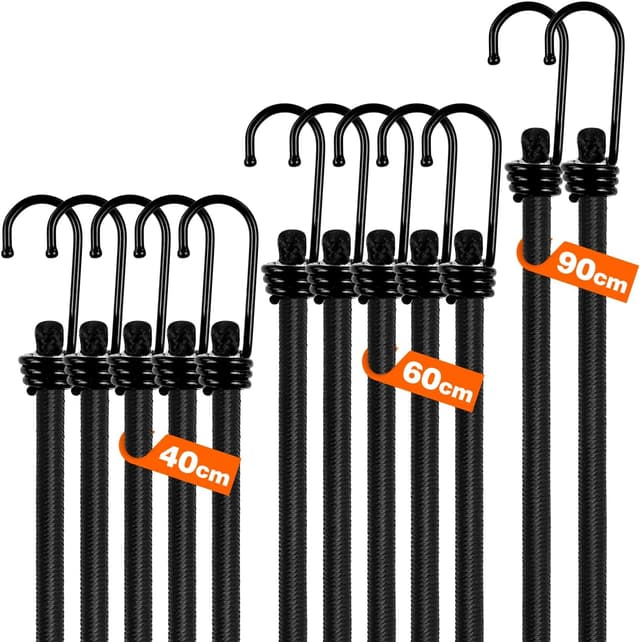 Imagen de GINKGO 12 Pack Bungee Cords with Hooks en OfertitasTOP