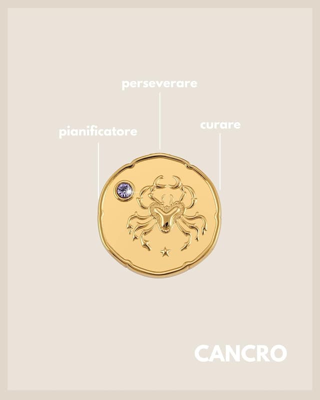 Detalle de GD GOOD.designs Catena zodiacale in oro con pietra di nascita: collana placcata con ciondolo zodiacale per donna