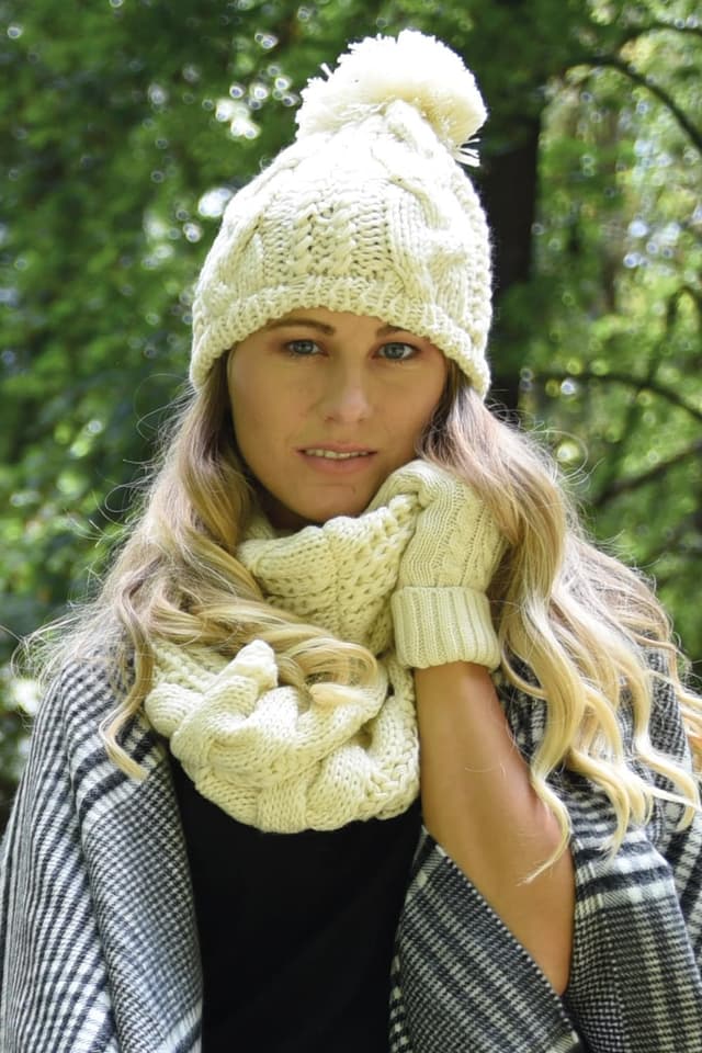 Thumbnail 4 de styleBREAKER set coordinato sciarpa cuffia guanti