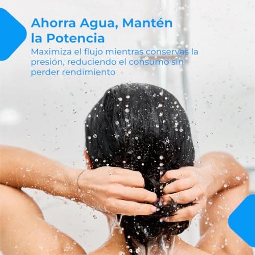 Thumbnail 5 de NK Alcachofa de Ducha Redonda con 6 Modos de Spray: Alta Presión y Filtración de Agua