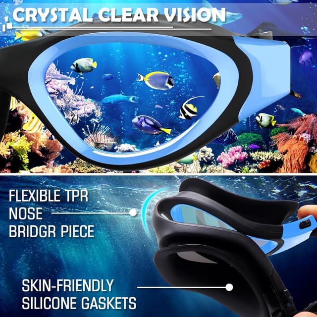 Thumbnail 5 de Adult Polarized Open Water Swimming Goggles 🏊