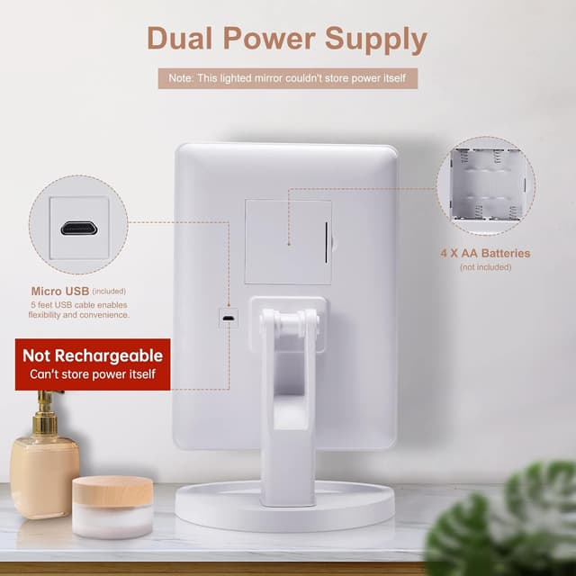 Thumbnail 2 de FASCINATE Makeup Vanity Mirror 10X magnification 💄