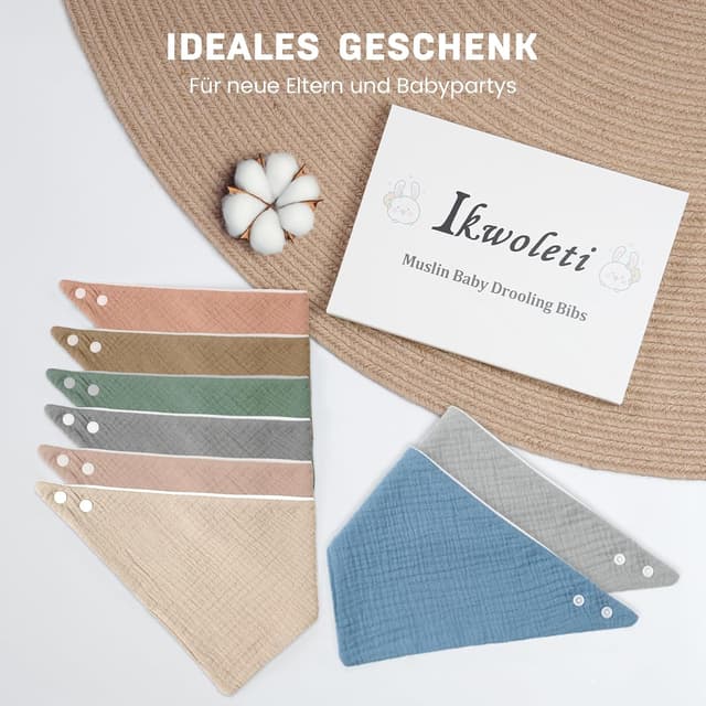 Thumbnail 5 de IKWOLETI Lätzchen Baby Dreieckstuch