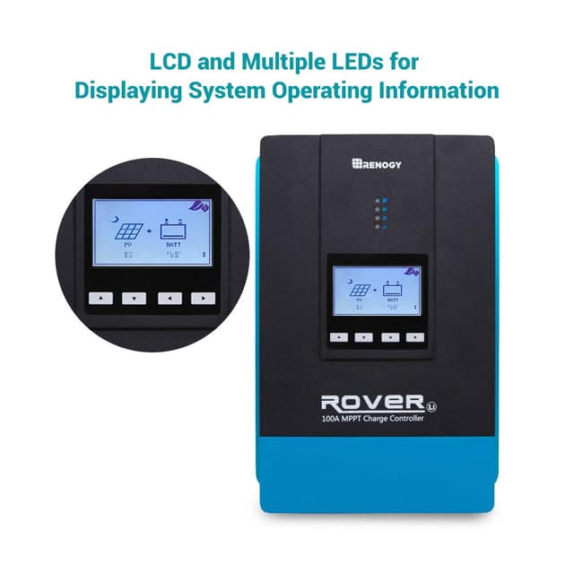 Detalle de Renogy 100A MPPT Solar Charge Controller