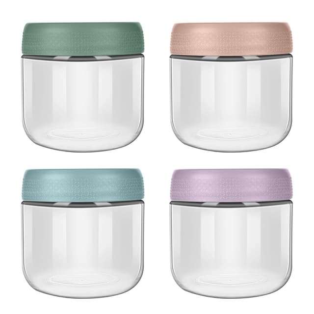 Imagen de Aolso Babynahrungs-Aufbewahrungsbehälter 4er Set 300 ml en OfertitasTOP