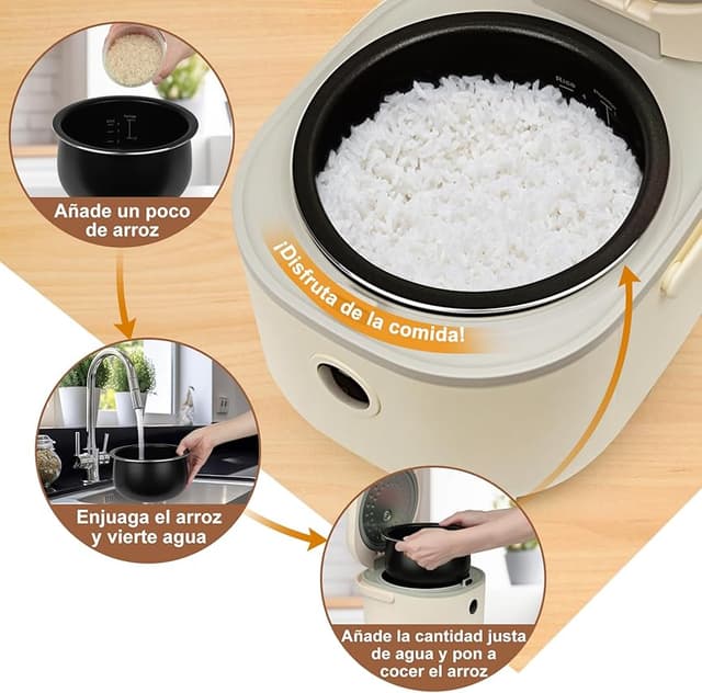 Imagen de Bear Arrocera 3,5 tazas 350 W — mini rice cooker multifuncional en OfertitasTOP