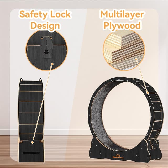 Detalle de homegroove Cat Exercise Wheel 43 Inch