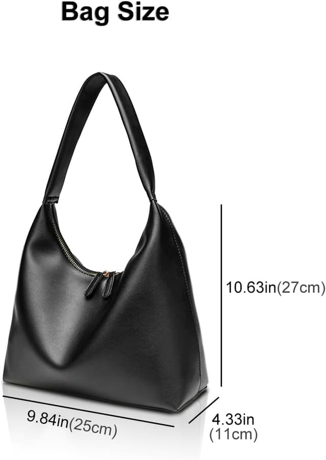 Thumbnail 2 de CUNGGI Hobo Bag aus weichem PU Leder – Vintage Slouchy Tote für Alltag, Büro und Reisen
