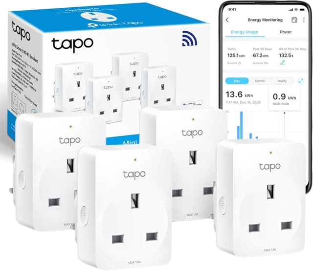 Detalle de TP-Link Tapo P110 4-pack smart plug with energy monitoring 🔌