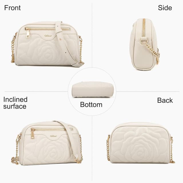 Thumbnail 6 de HILAEX sac bandoulière femme antivol en cuir PU – petit sac à main avec bandoulière réglable et amovible