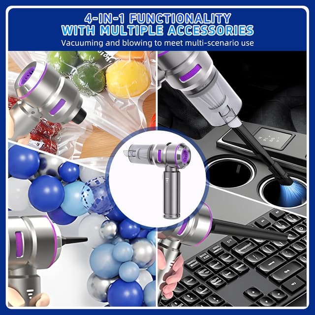 Detalle de Higoom 4 in 1 cordless vacuum 22000Pa