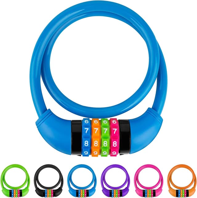 Detalle de GOLDPOOL Kinder-Fahrradschloss mit 4 Zahlen