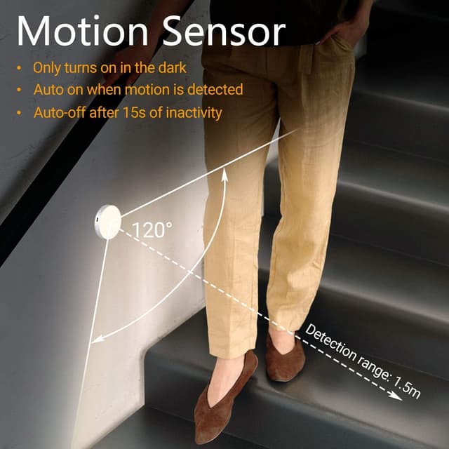 Detalle 2 de Daffodil LEC022 wiederaufladbares LED Nachtlicht 500mAh