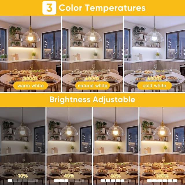 Thumbnail 3 de TaoFiaCo E27 Bombilla Recargable USB mando inalámbrica