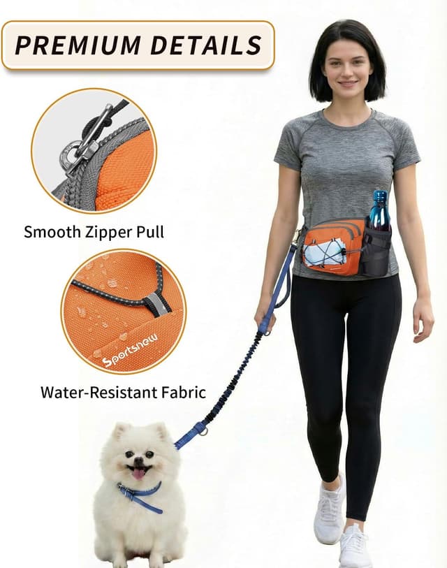 Detalle 2 de sportsnew Hydration Waist Pack with Water Bottle Holder (2L) for Running, Hiking & Dog Walking