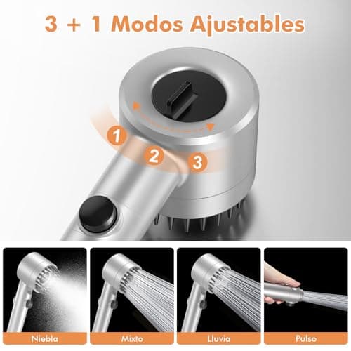 Detalle 2 de MEKO Alcachofa de ducha con filtro 15 pasos