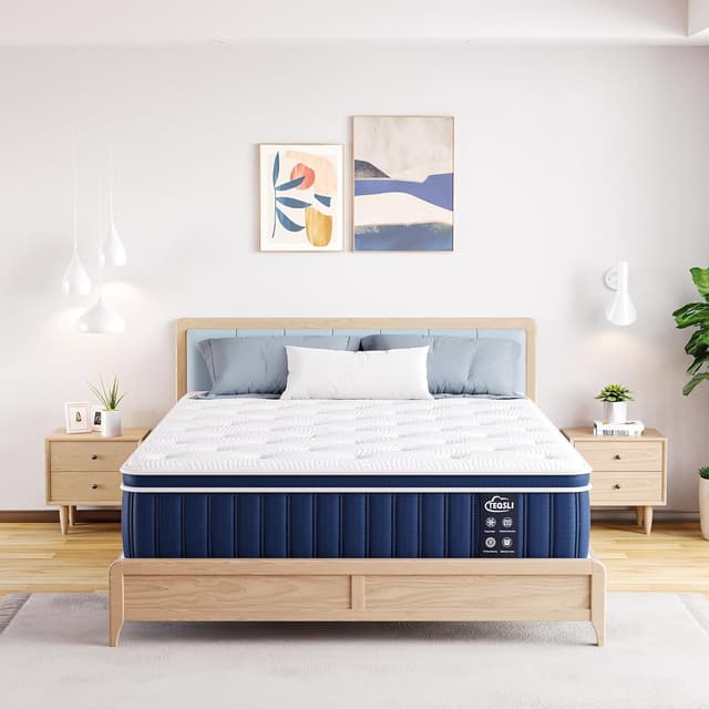 Detalle de TeQsli 4FT6 Double mattress, 10.6 inch memory foam