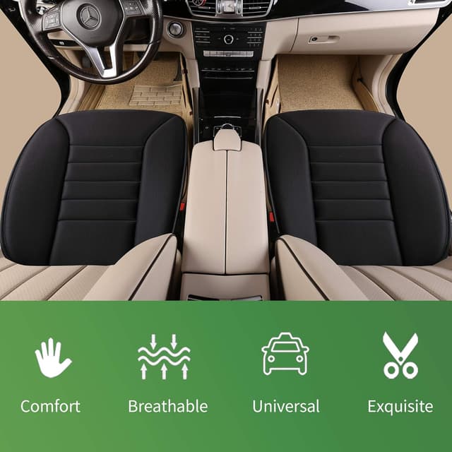 Detalle 2 de Lofty Aim Premium Car Seat Cushion with Comfort Memory Foam and Non-Slip Base (Black)