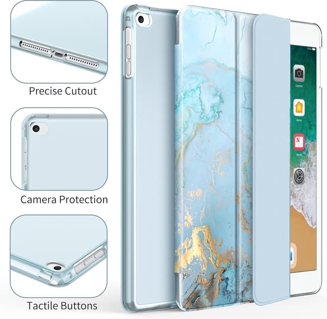 Detalle de EasyAcc Étui pour iPad 9,7 pouces (6e/5e génération) avec support et mise en veille automatique