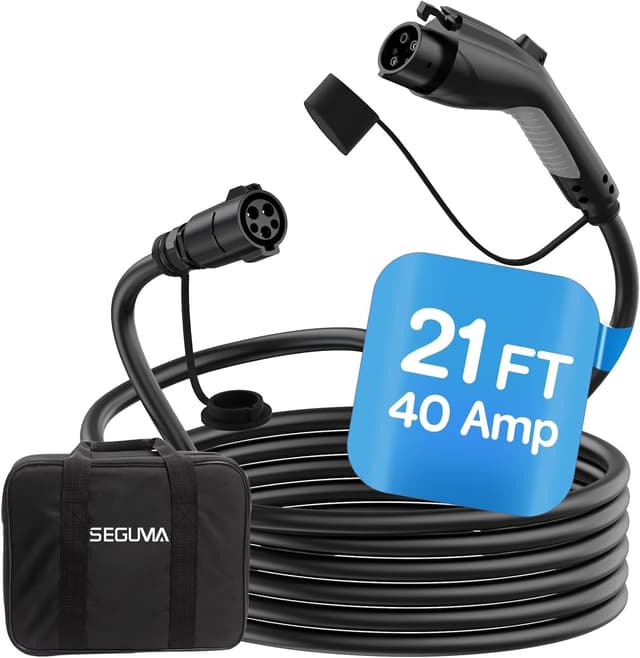 Detalle de SEGUMA EV Charger Extension Cable (21ft, 40Amp) for J1772 EVs/PHEVs