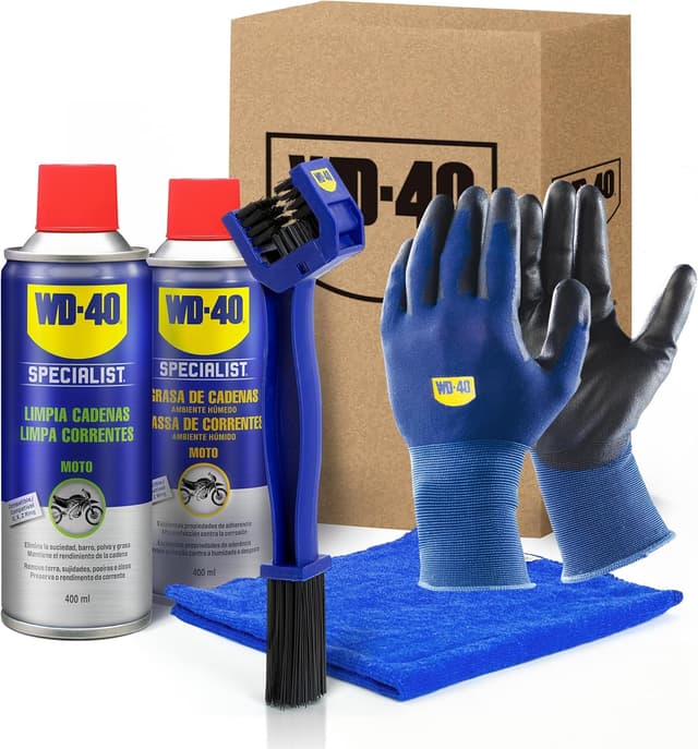 Detalle de WD-40 Specialist Kit Cadena Moto Húmeda