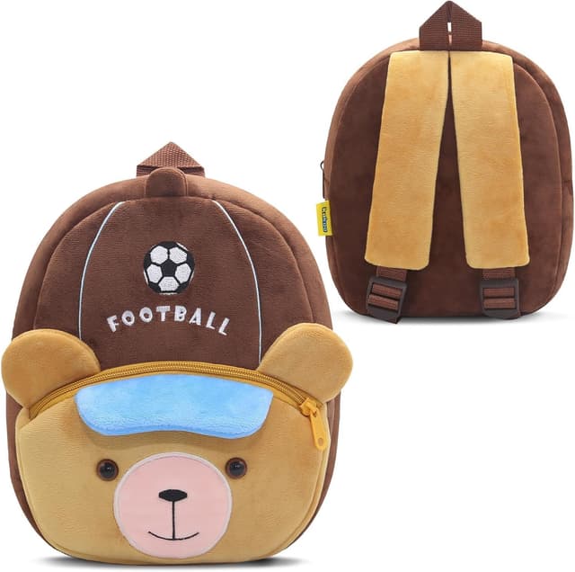 Detalle de PROTAURI sac à dos enfant 1 à 4 ans motif ourson footballeur (cartable maternelle léger)