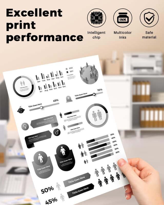 Detalle 2 de colorfly TN2420 kompatibler Toner (4er-Pack) für Brother TN-2420/TN-2410