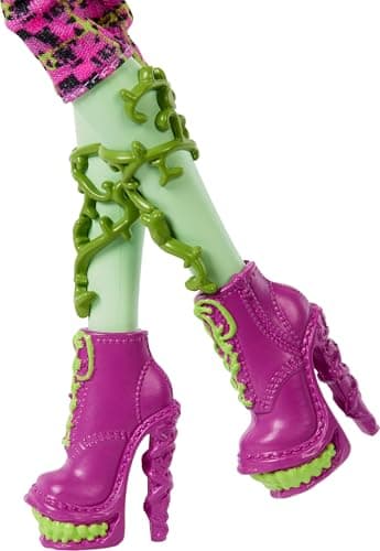 Detalle de Monster High Boo-riginal Creeproduction Venus McFlytrap (con soporte y mascota Chewlian)