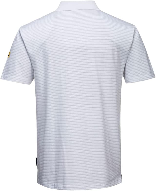 Detalle 2 de Portwest AS21WHRL Polo ESD antistatico bianco taglia L
