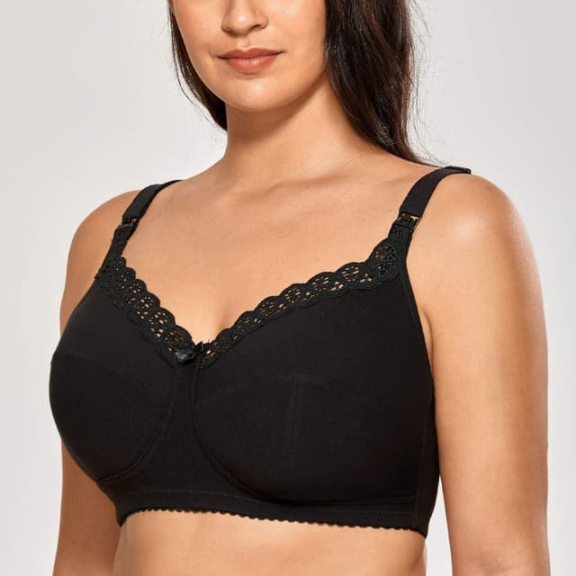 Detalle de Gratlin Femme soutien-gorge d’allaitement en coton grande taille sans armature