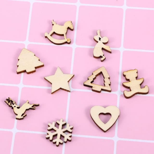 Thumbnail 6 de SUPVOX Holzscheiben Mix 100 Stück — Bastel-Deko 🎨