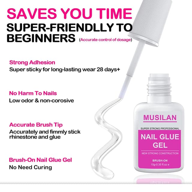 Thumbnail 2 de MUSILAN Nagelkleber und Entferner Set