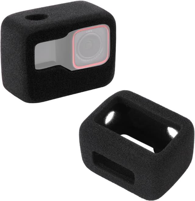 Detalle de HSU 2-Pack Foam Windslayer for Insta360 Ace Pro 2 (wind noise reduction housing)