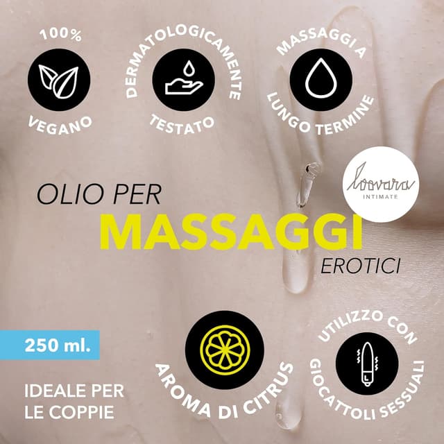 Thumbnail 1 de Loovara Olio da massaggio 250 ml 🍋