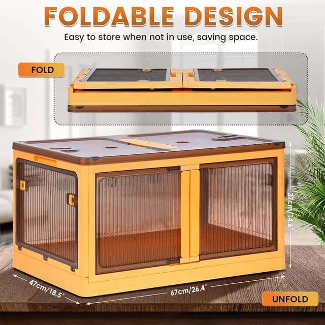 Detalle de MOGOULUA Chicken Brooder Box 115L Large Foldable Chick Brooder with Heat Lamps, Thermometer & Accessories