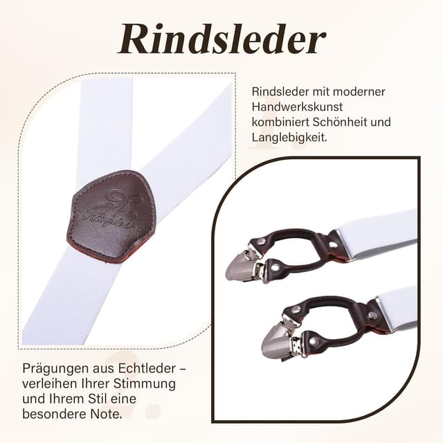 Thumbnail 1 de KANGDAI Rindsleder Hosenträger 3,5 cm