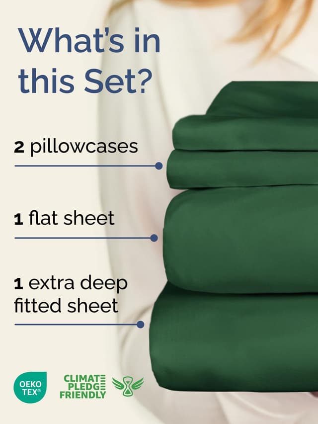 Detalle de Extra Deep Pocket Queen Sheet Set 21 inch