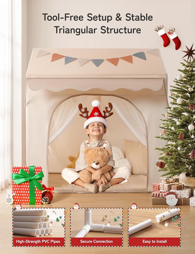 Thumbnail 5 de Besrey Tenda per Bambini 120×90×130 cm ⛺