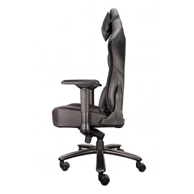 Detalle 2 de Talius Mamut Silla Gaming Negra/Roja: soporte 4D y respaldo ajustable hasta 155º