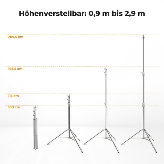 Detalle 2 de K&F CONCEPT 280cm Lichtstativ