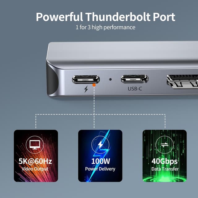 Thumbnail 1 de BHHB M81 Hub USB C per MacBook 8-in-2