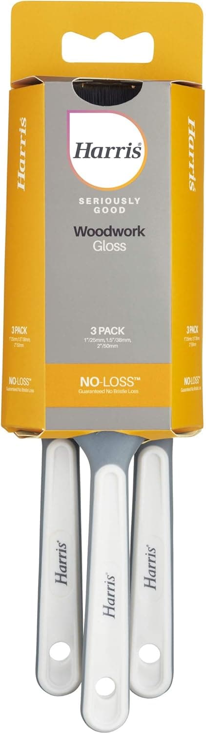 Detalle de Harris Seriously Good 3 Pack Gloss Flat Brush Set (1in, 1.5in, 2in)