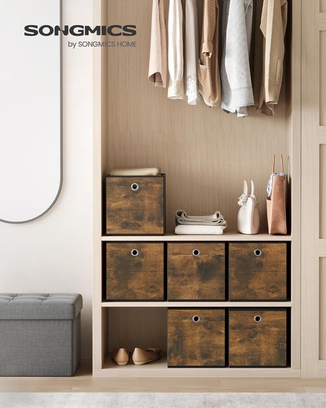 Detalle 2 de SONGMICS Caja Almacenaje 26 x 26 x 28 cm