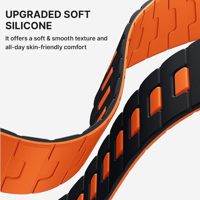 Thumbnail 6 de Bandletic Double Magnetic Strap (Soft Silicone, Reversible) for Apple Watch 49mm–38mm