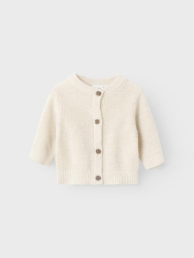 Detalle de Maglione cardigan caldo Name IT Nbnbubba LS Knit Cardigan NOOS unisex per bimbi 0-24 mesi