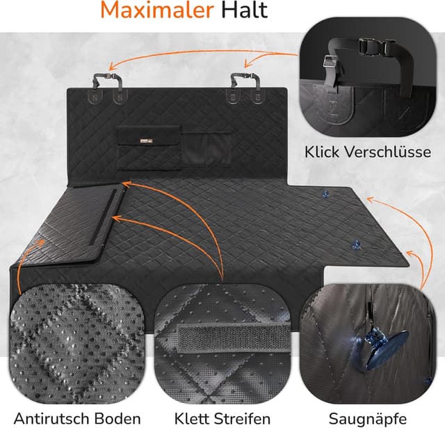 Thumbnail 4 de Upgrade4cars Premium Kofferraumschutz Hund – Kofferraumdecke